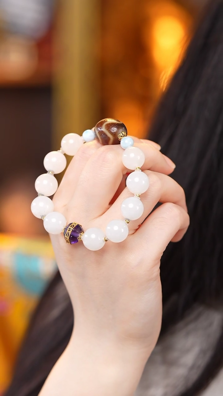 【闪购商品】玛瑙/玉髓颈饰未镶嵌Z27517牙牙手串