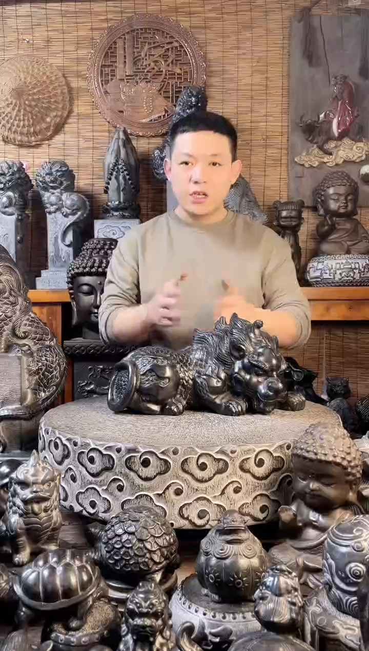 【闪购商品】40貔貅天然青石雕刻