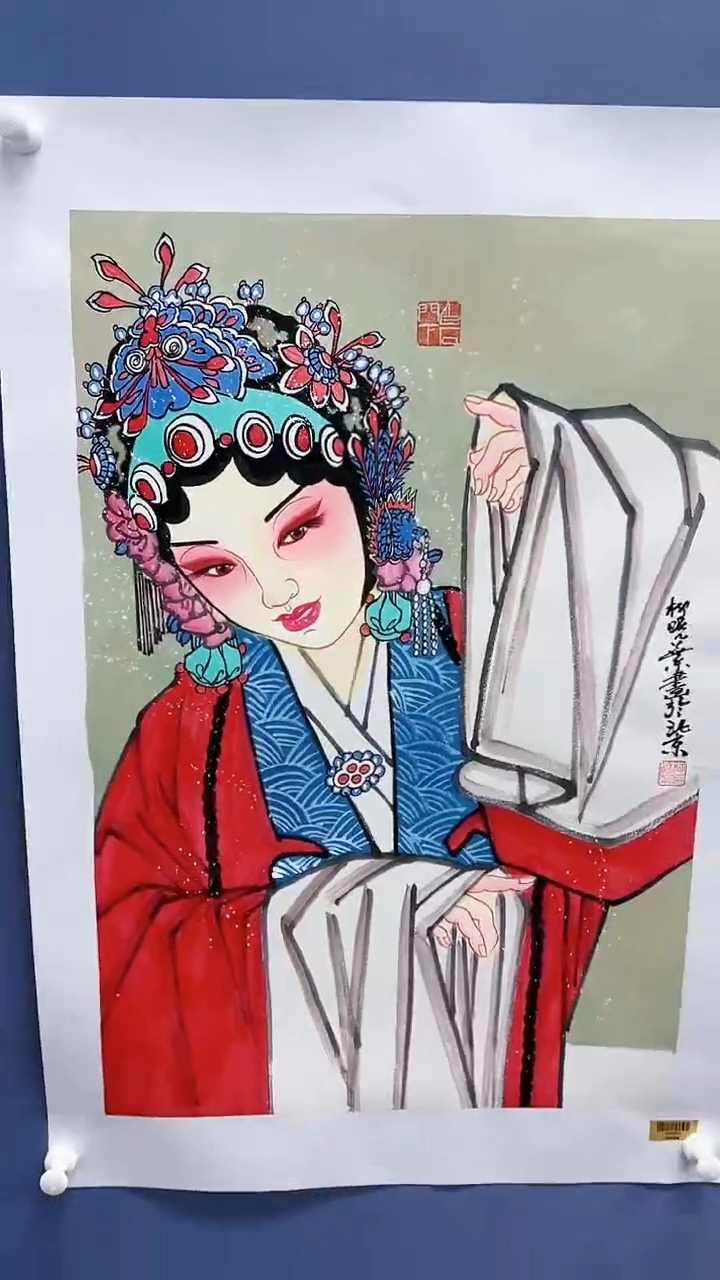 【闪购商品】绘画柳晓叶绘画3平尺戏曲人物