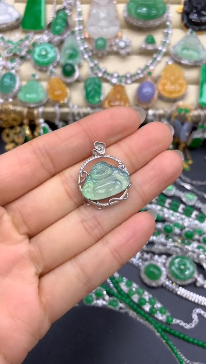 【闪购商品】翡翠颈饰18K金镶嵌312-中国好珍宝