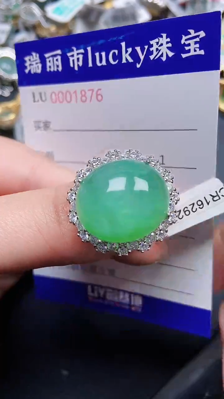 颈饰银S925镶嵌翡翠1876