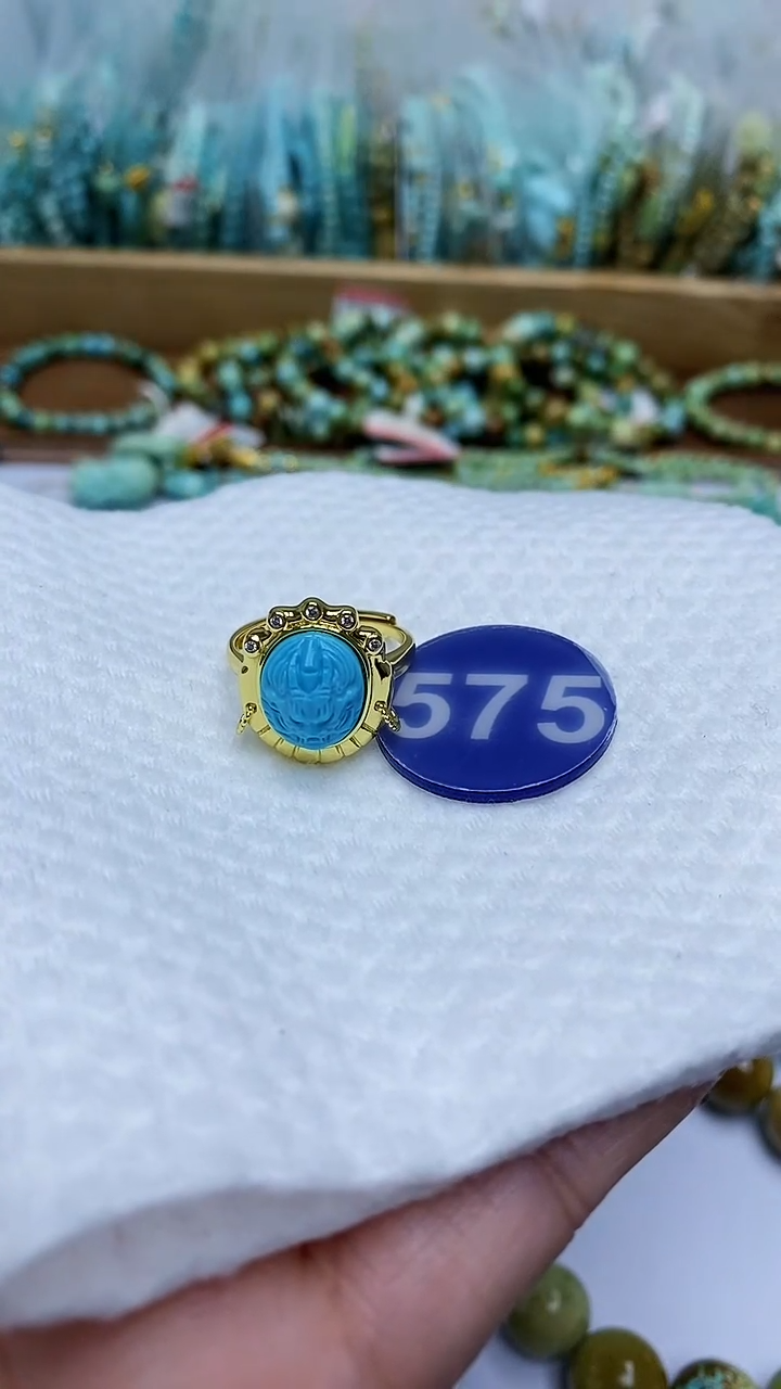 【闪购商品】绿松石戒指合金575戒指