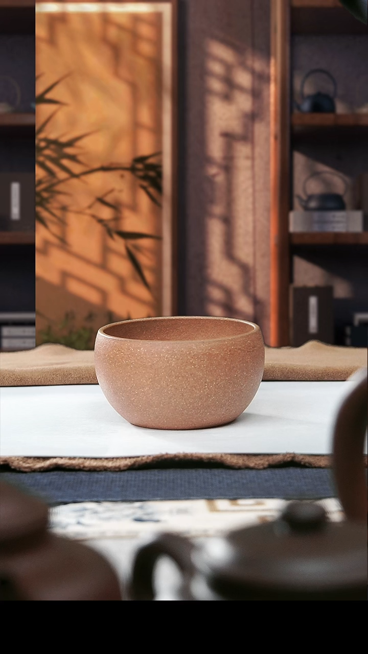 茶壶紫砂果*果桃花泥大钢杯22只