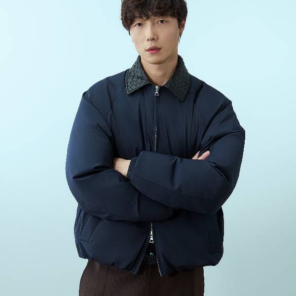 TANOXI J002 编制领 机能羊毛混纺 匈牙利白鹅绒羽绒服外套