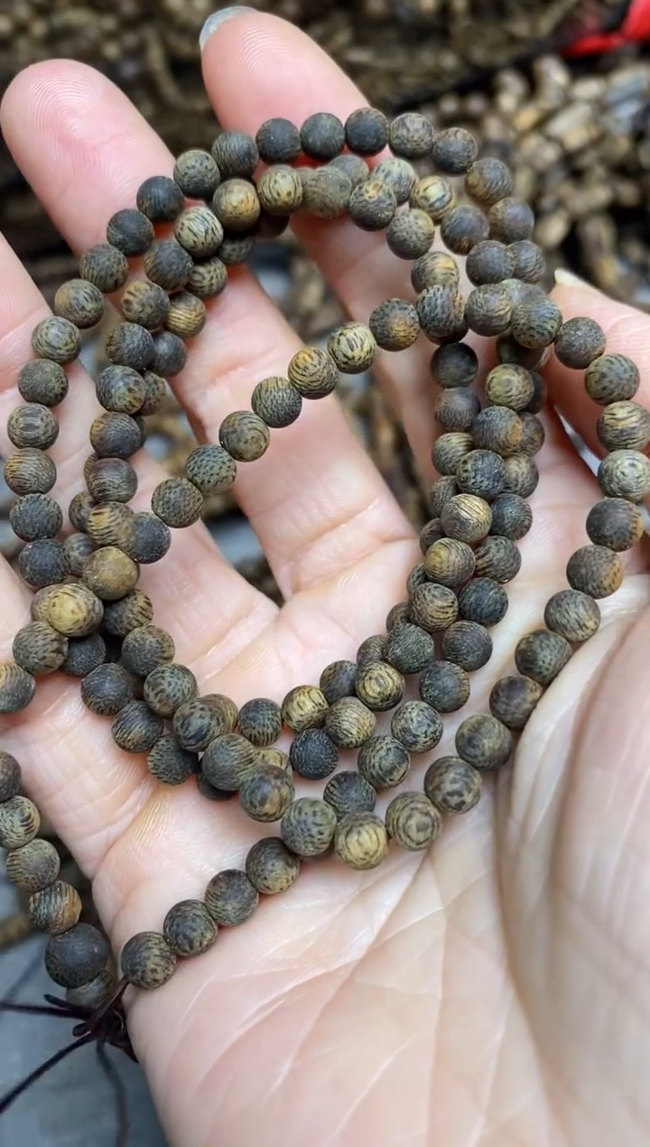 沉香手串千里香沉水05圆珠多圈手串12+多样性发一
