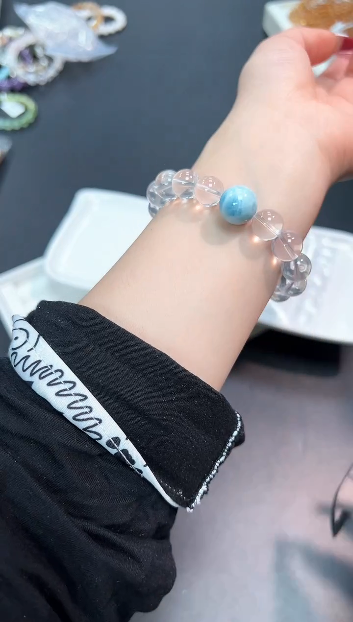 【闪购商品】水晶手串未镶嵌61V多样性发其一1条默认微瑕