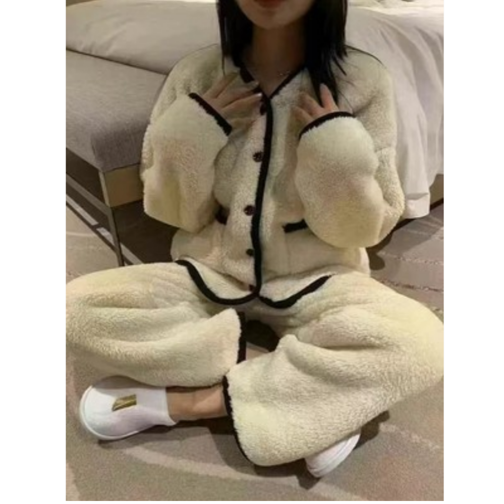 2095（有染色） UU 韩版秋冬季舒适家居服套装