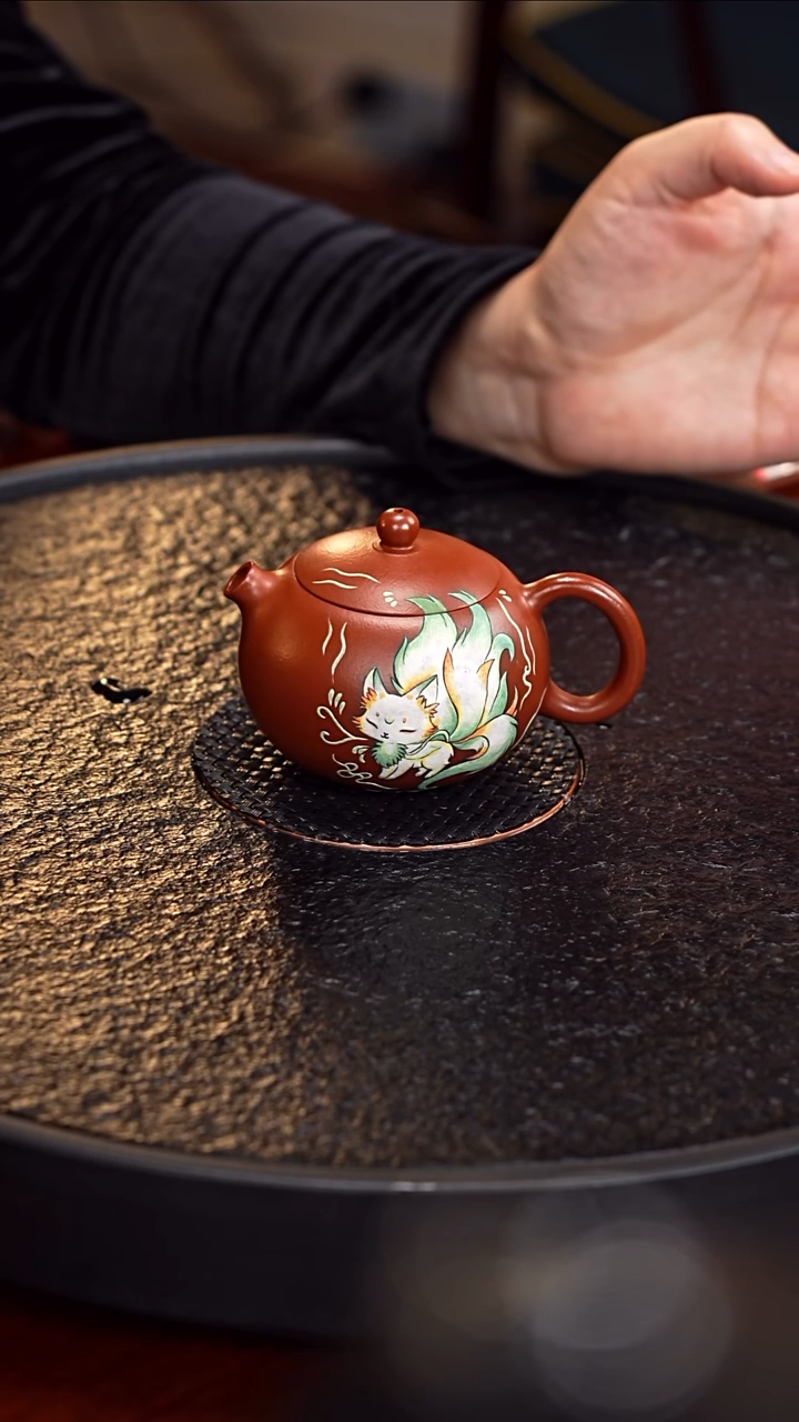 茶壶紫砂HMX紫砂壶52 朱泥 180毫升