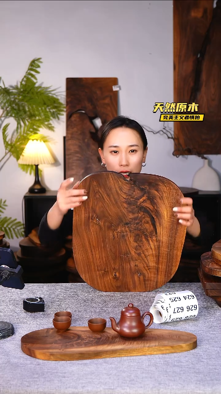 木北美黑胡桃原木.干裂疤结不属于商品质量问题完美主义者慎拍