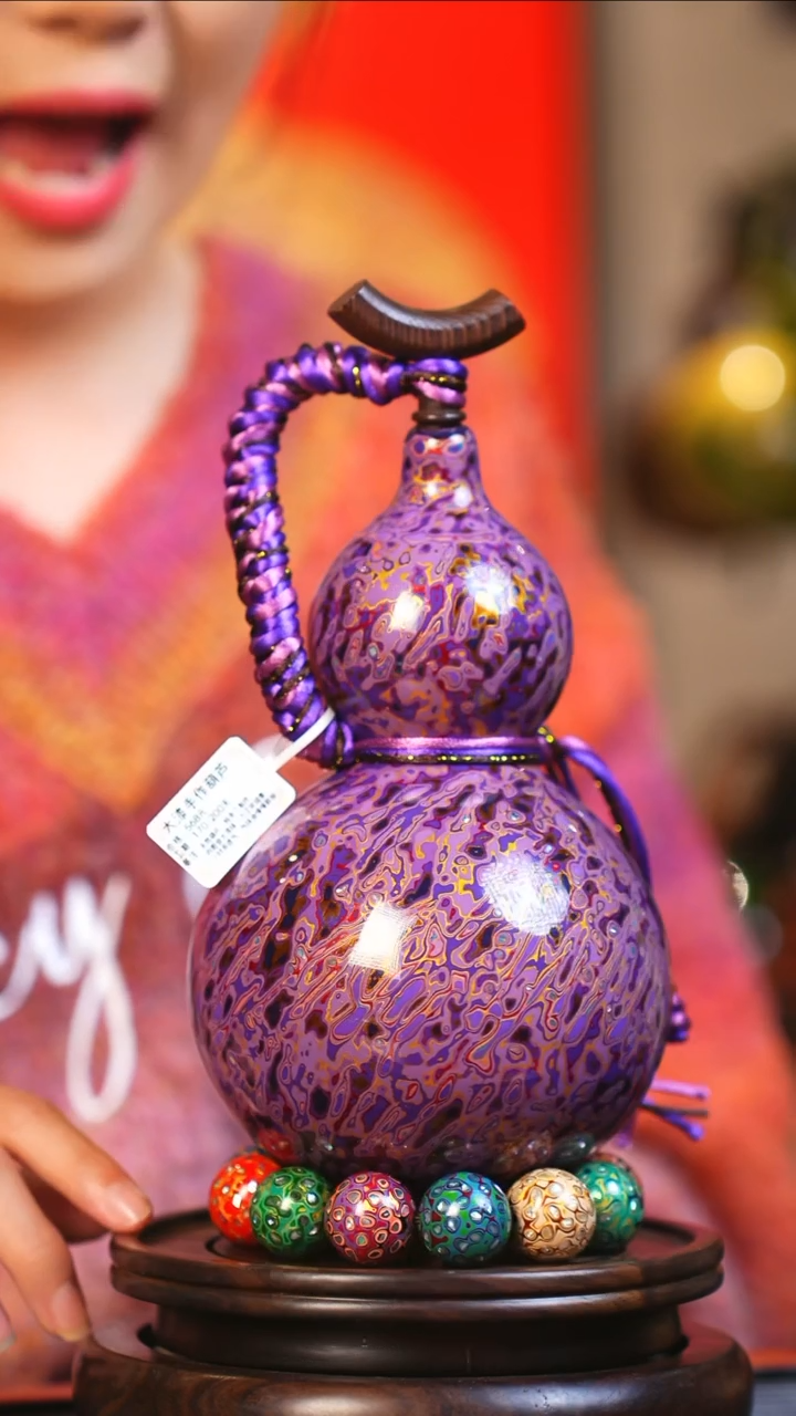 【闪购商品】JS233小师姐臻选非遗大漆酒葫芦