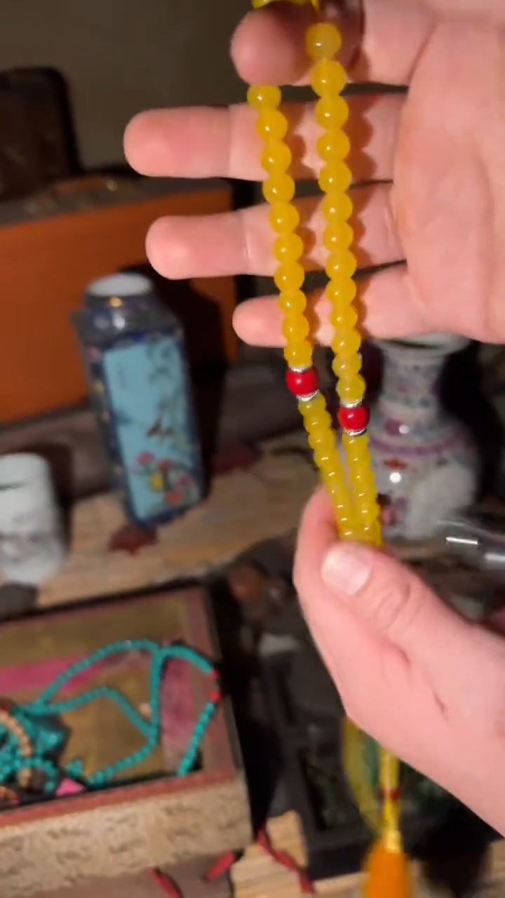 香榧木黄项链===