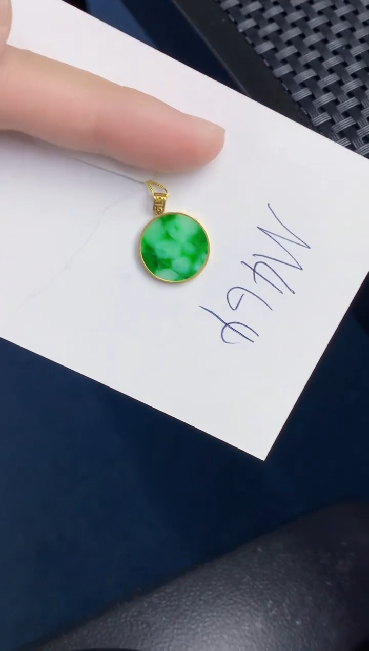 【闪购商品】翡翠颈饰18K金镶嵌000000000