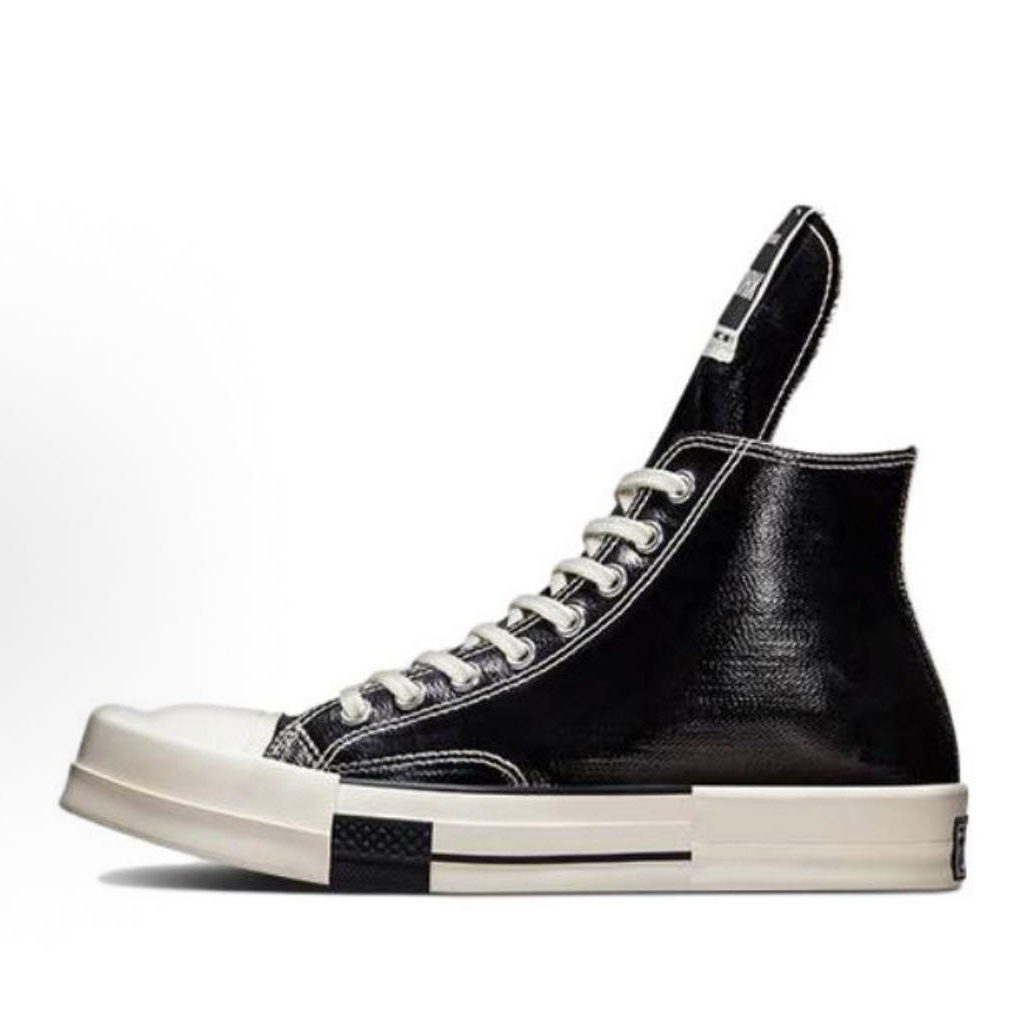 未使用 RICKOWENS DRKSHDWxConverse联名亮面高帮DC01BX291A01R0