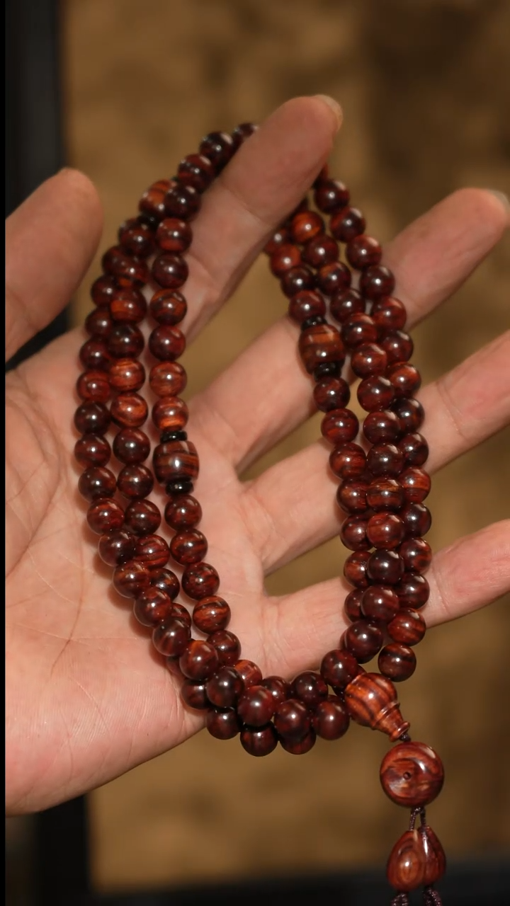 手串/手链黄花梨/降香黄檀晨*海南黄花梨8mm圆珠长串