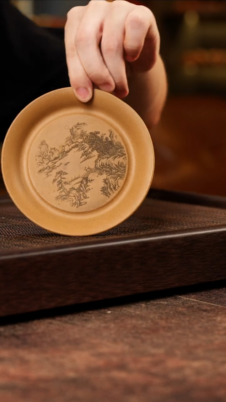茶壶紫砂山水壶承
