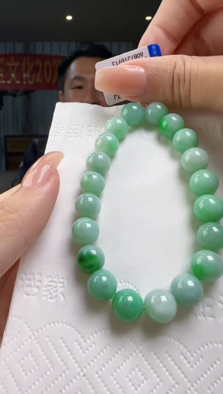 未镶嵌手串翡翠多样性发其一MM@@60B7J16913