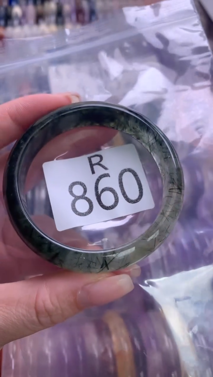 水晶珠宝半成品未镶嵌水晶手镯860-54