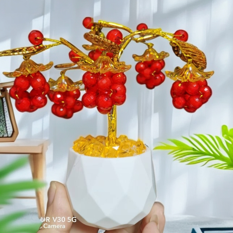 硕果累累发财果盆栽材料包亲子串珠创意手工材料包家居摆件批发