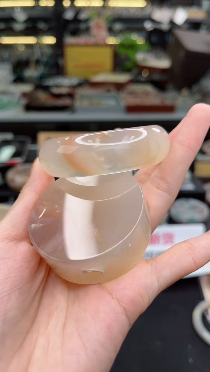 【闪购商品】石英质玉手镯未镶嵌51圈口（赠品镯心）3567003