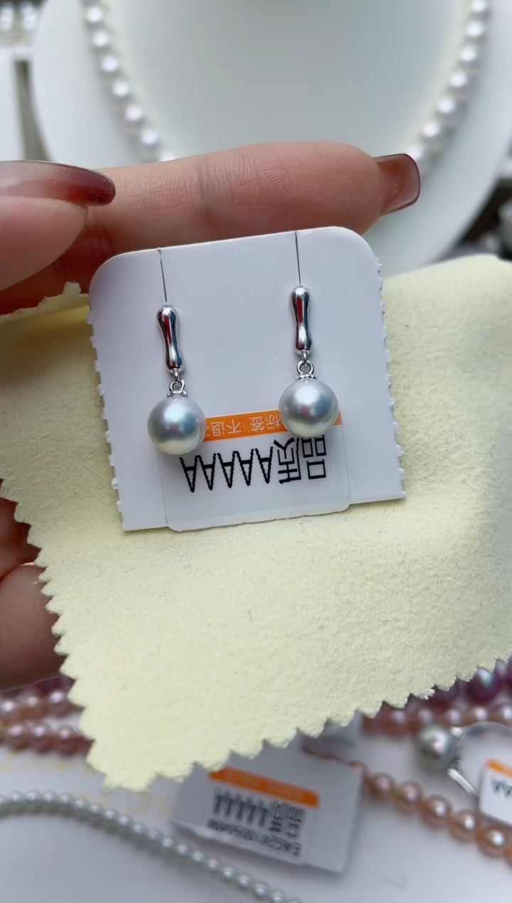 【闪购商品】海水珍珠耳饰银S925镶嵌W35