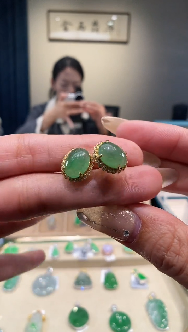 【闪购商品】翡翠吊坠(不含链)银S925镶嵌蛋面