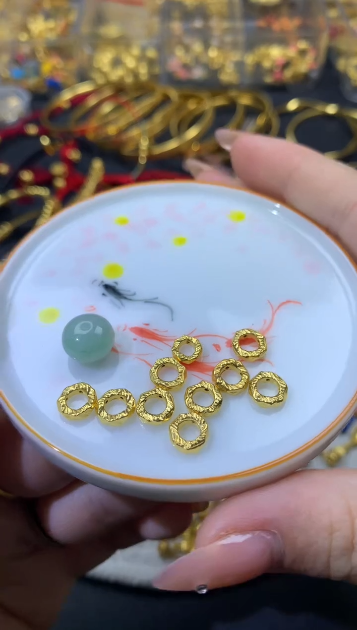 【闪购商品】翡翠颈饰未镶嵌翡翠配件 足金 多样性发 发11件