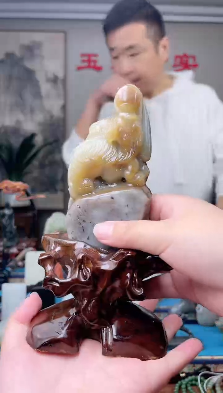 和田玉未镶嵌挂件1