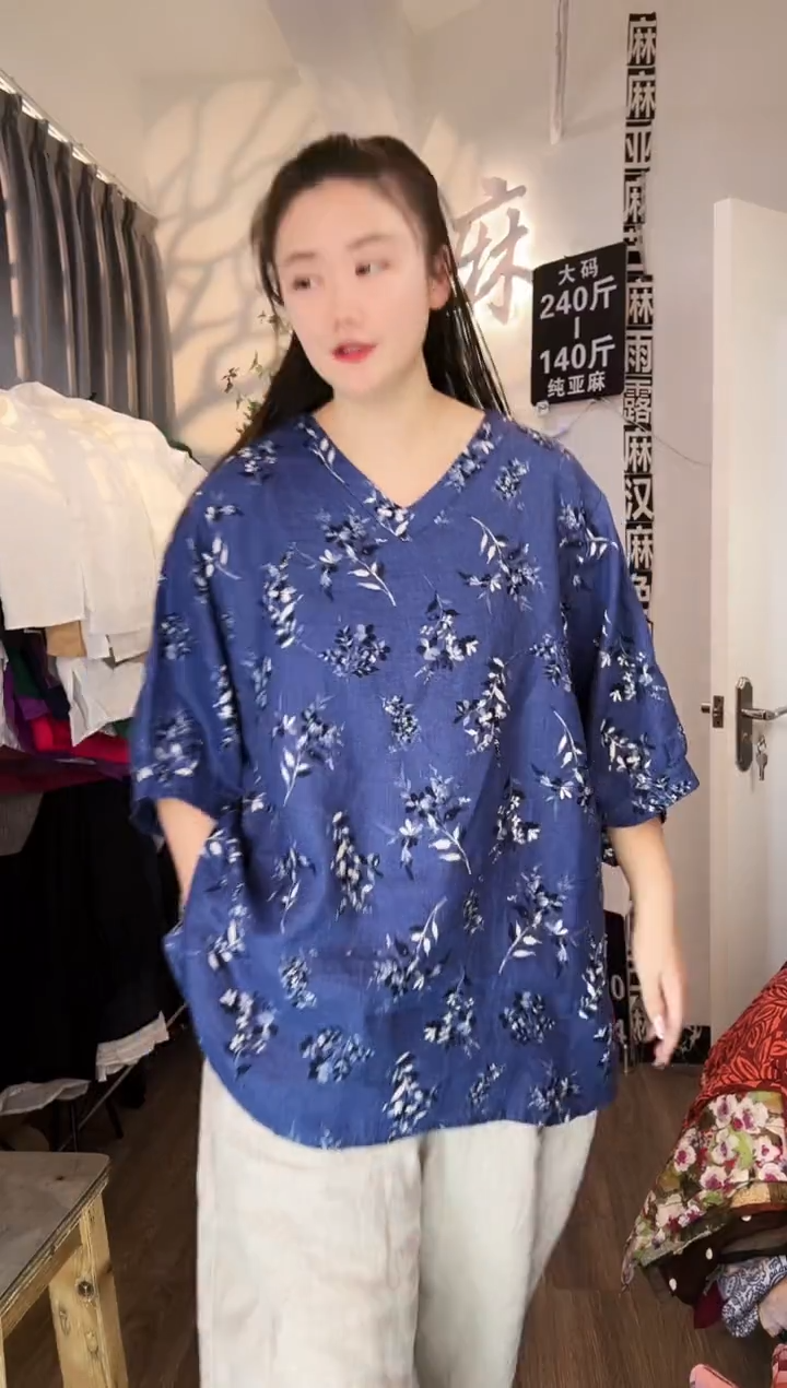 亚麻汉麻苎麻大码女装