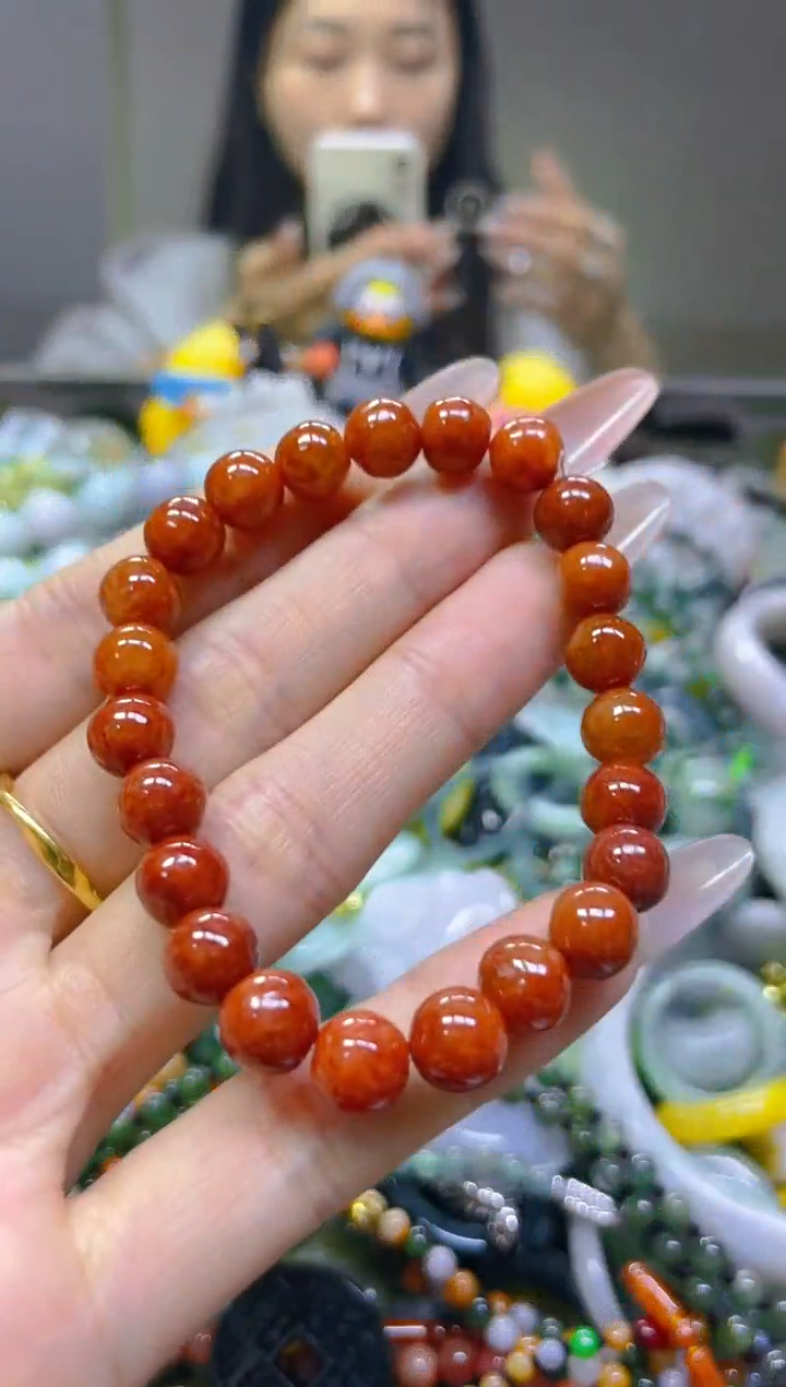 翡翠未镶嵌颈饰7MM/T/翡翠A货一图一物