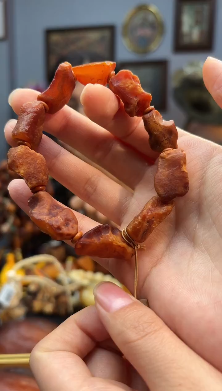 手串琥珀未镶嵌手串