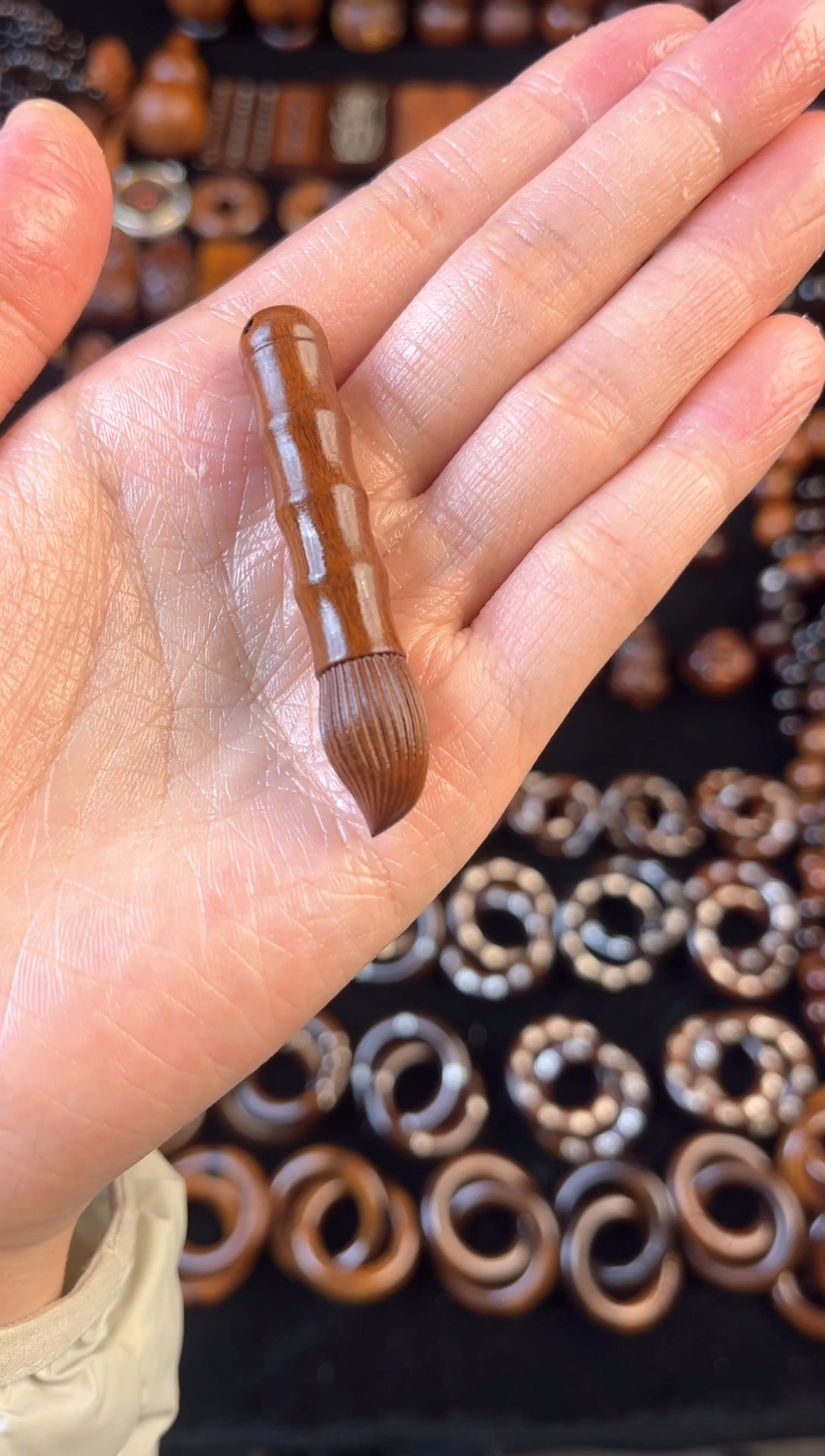 枣木雷击枣木老料文昌笔