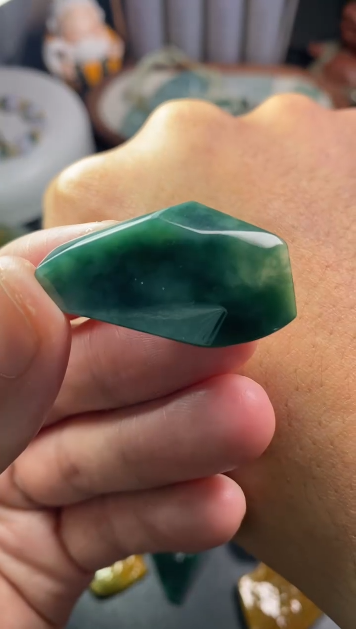 未镶嵌定制翡翠抖*翡翠片料定制未镶嵌12.1-25