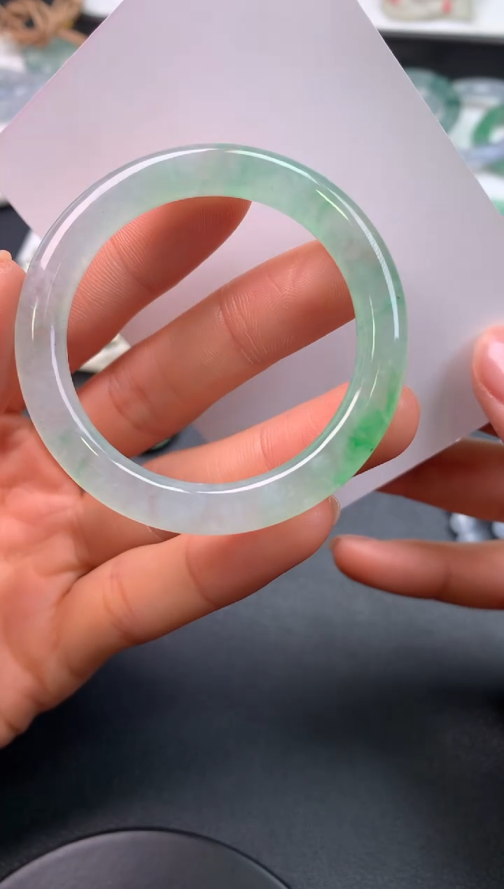 未镶嵌定制翡翠好***己0316274162（41.6*5.8*7）