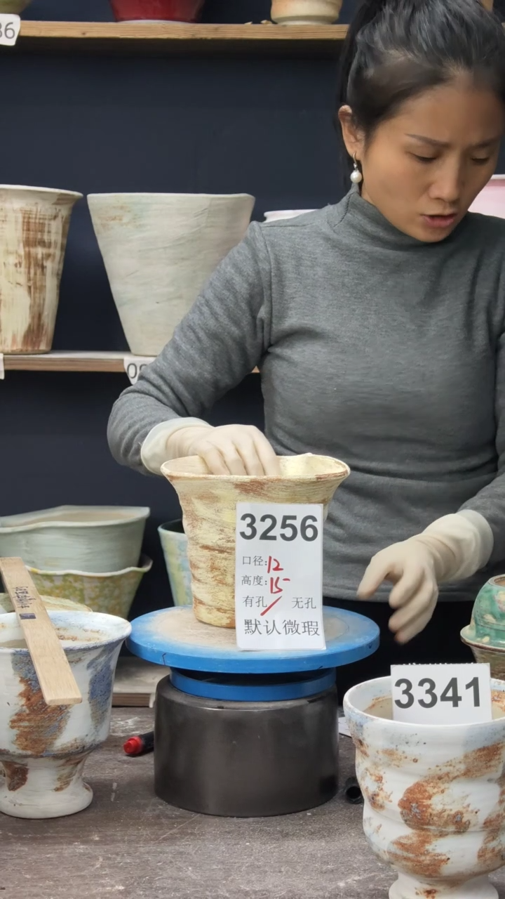 景德镇花盆默认微瑕3256