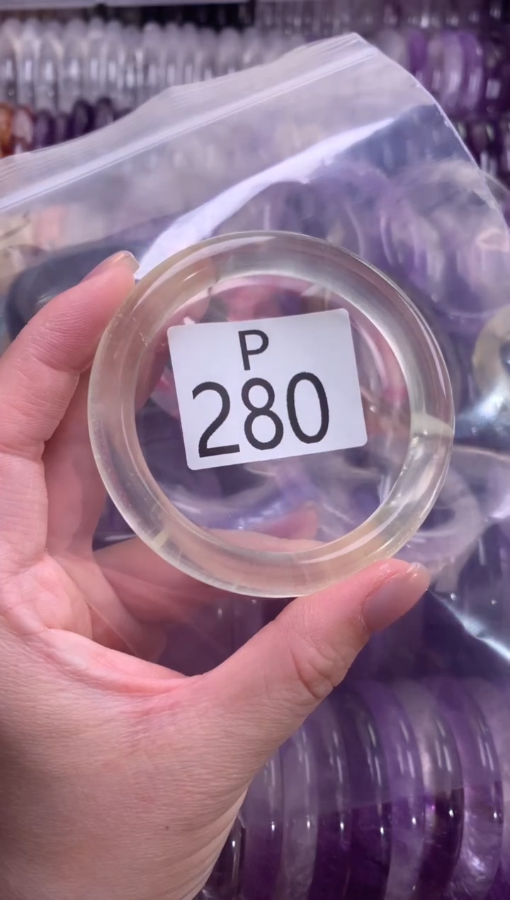 水晶手镯未镶嵌水晶280-57