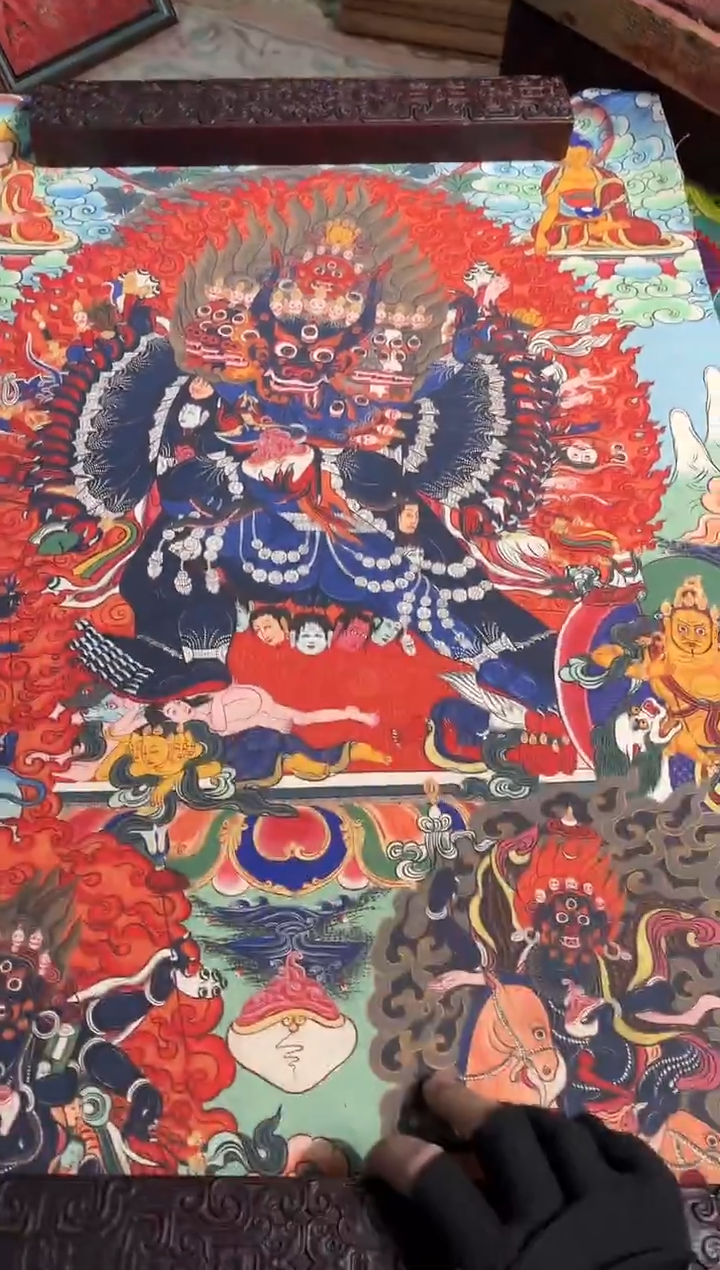 卷轴画路路的唐卡tk160
