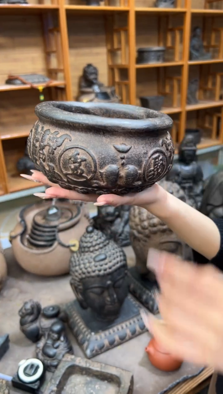 陶土【火山泥】聚宝盆