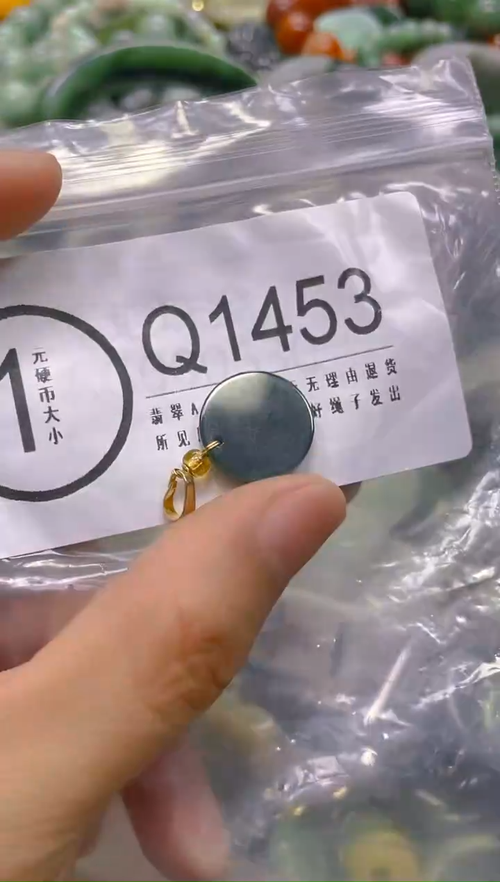 翡翠未镶嵌颈饰/Q/翡翠A货一图一物