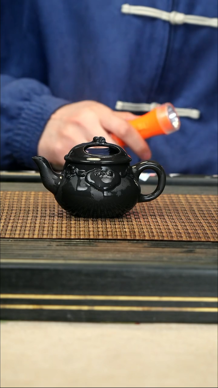 【闪购商品】紫砂茶壶85云雾天青 高枕无忧