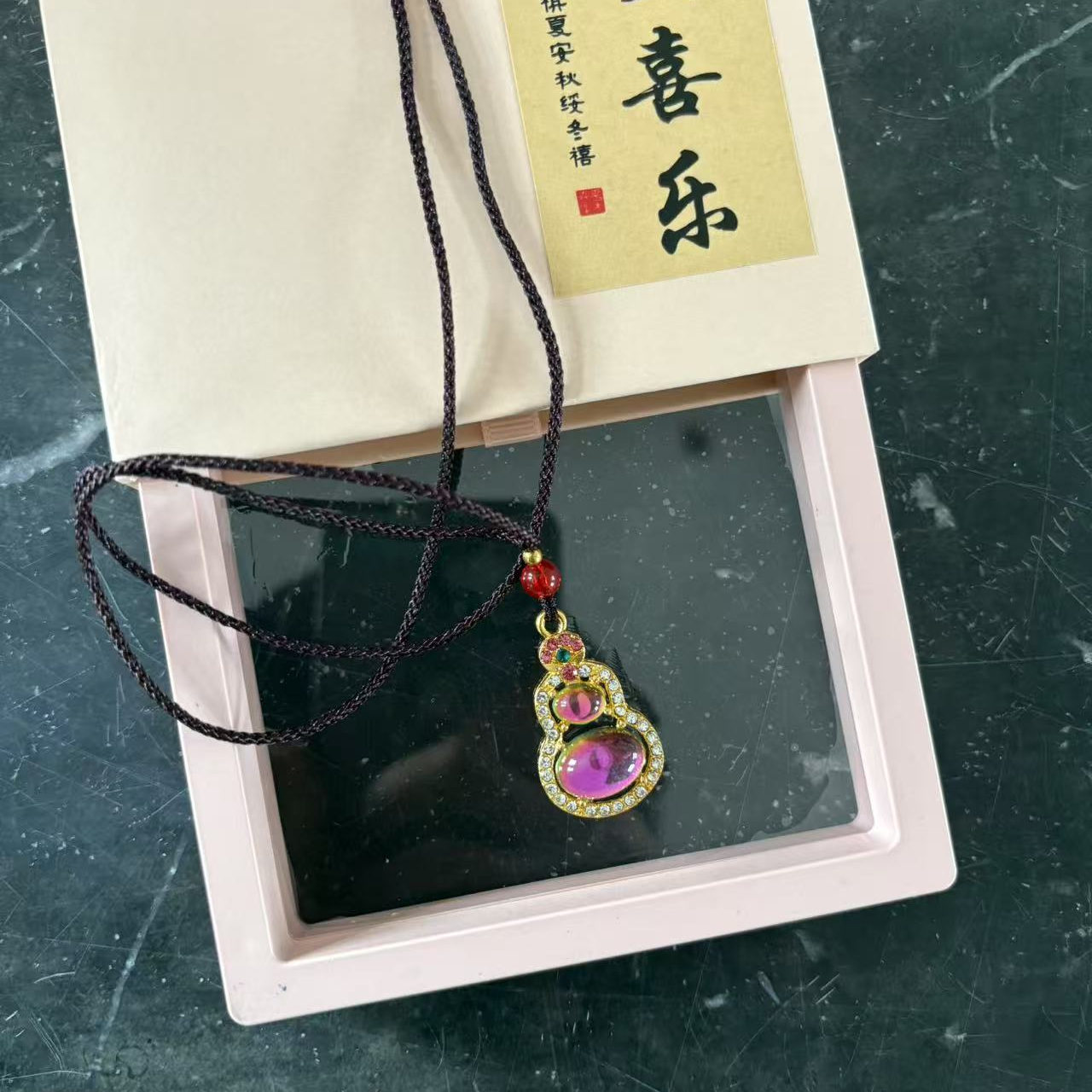 非金属棉绳项链 无礼盒彩色葫芦时尚潮流高端大气情侣款