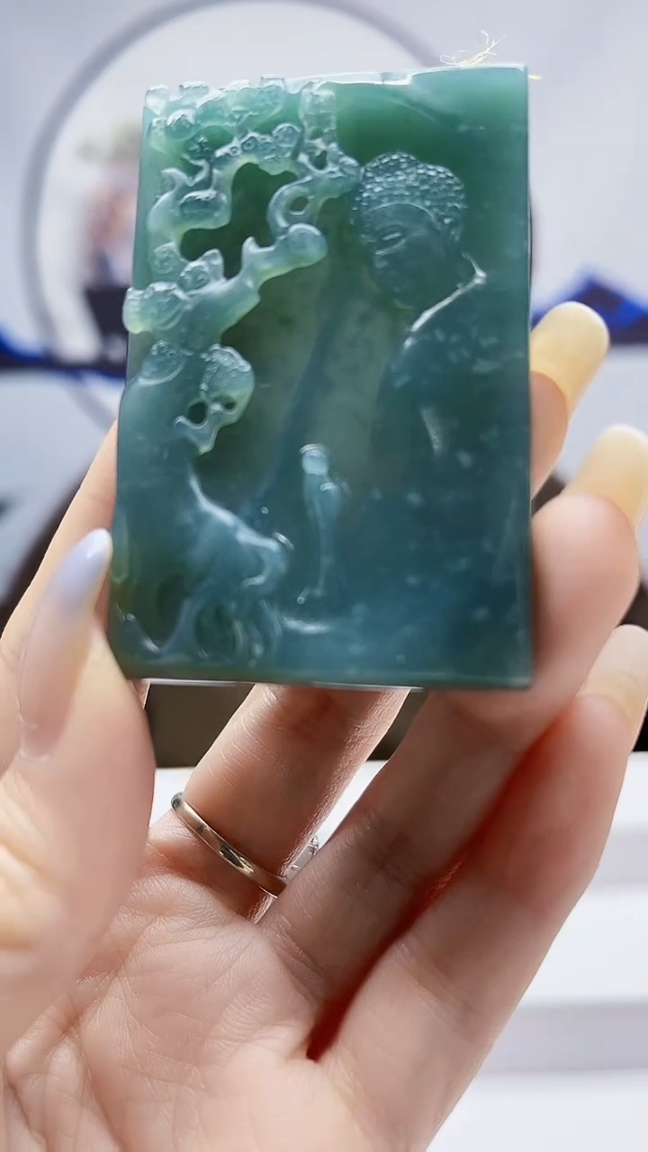 未镶嵌定制翡翠毛货挂件38