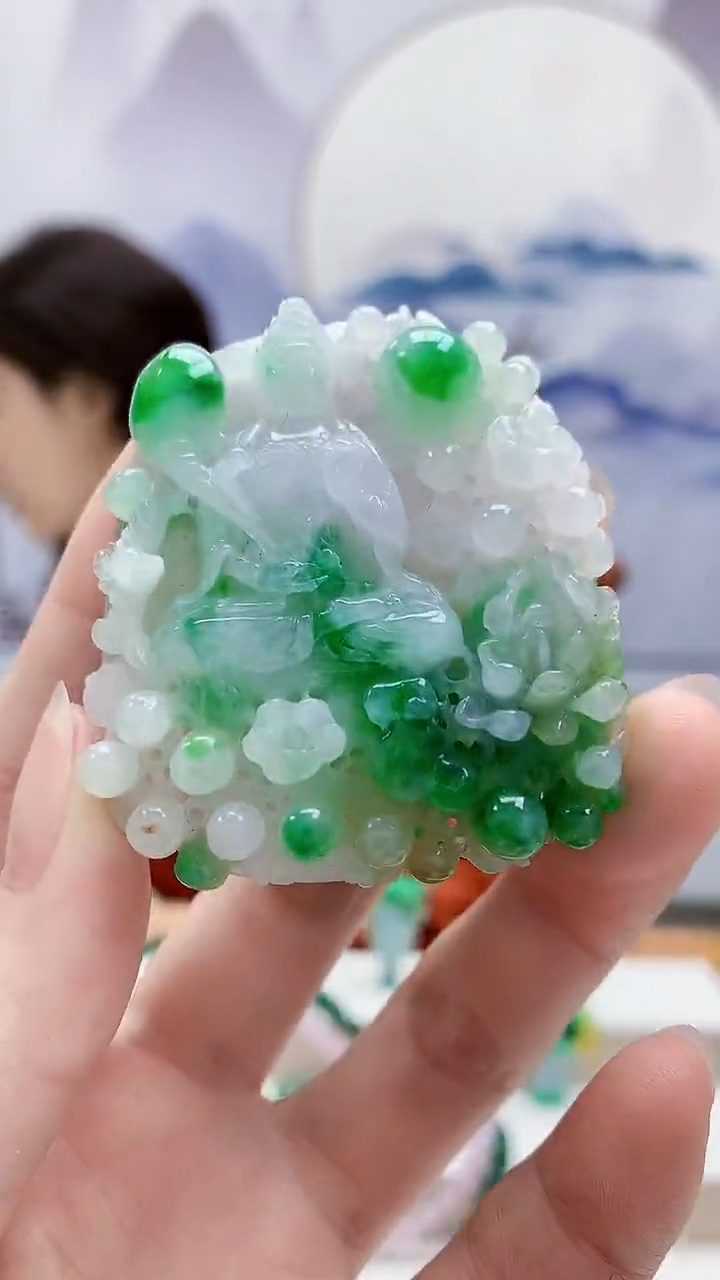 未镶嵌定制翡翠4829ry-毛货挂件142