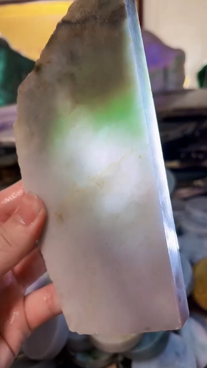 【闪购商品】翡翠颈饰未镶嵌A货白文1891