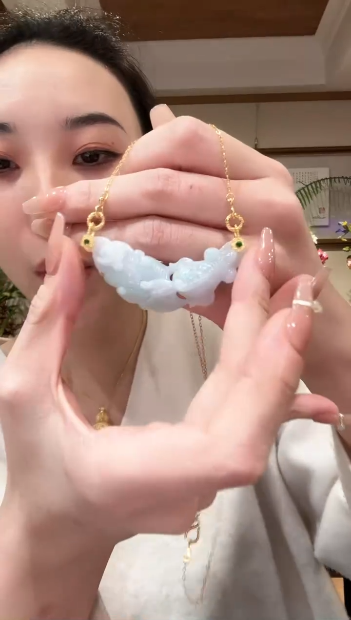 【闪购商品】翡翠颈饰未镶嵌国风