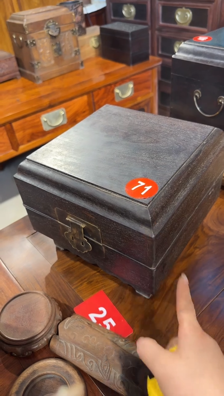 【闪购商品】木木艺紫檀方翻盖箱698.8888