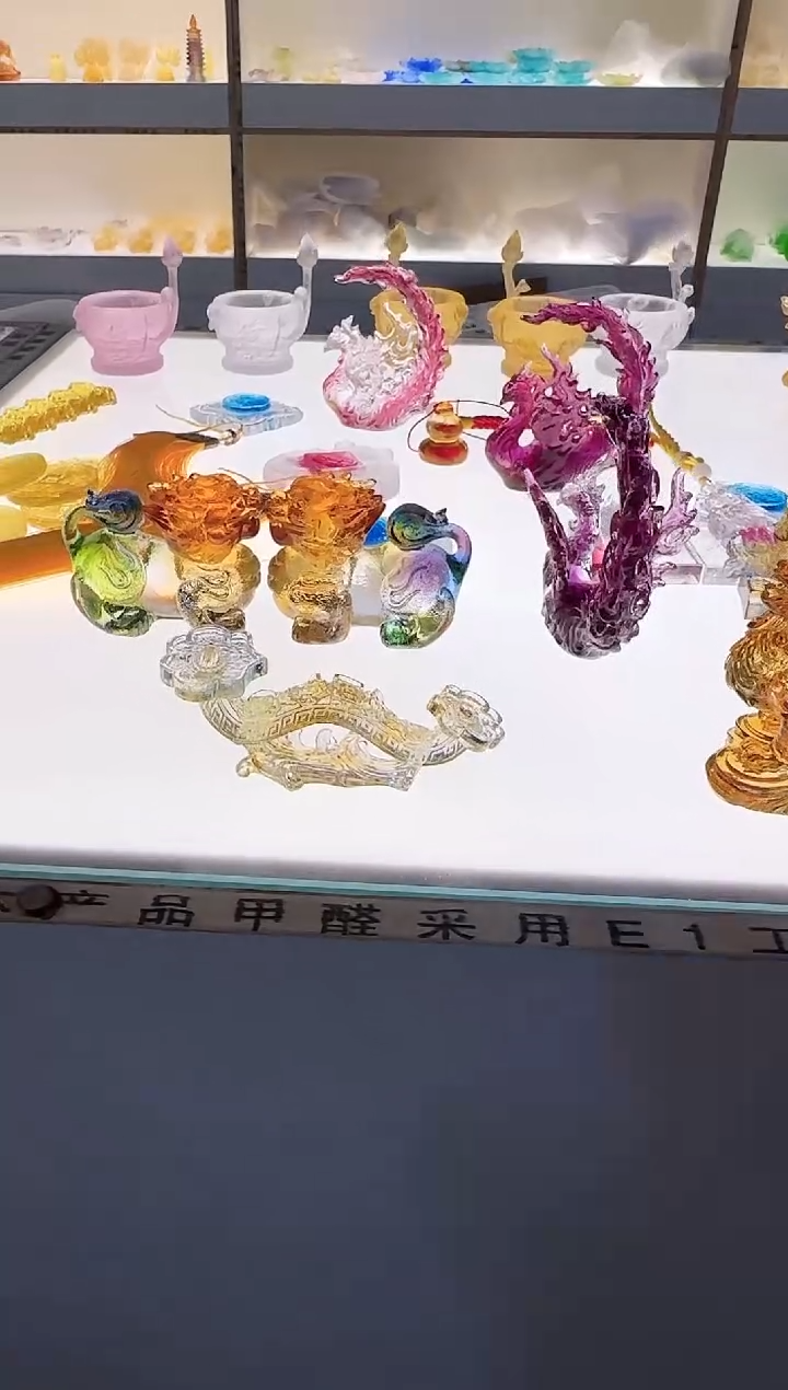 手工艺品琉璃富贵花开如意十厘米