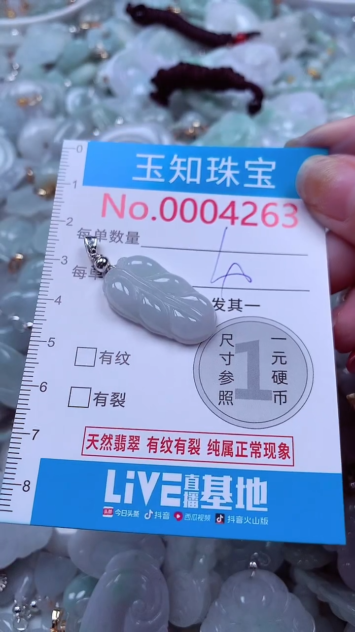 吊坠(不含链)未镶嵌翡翠4263