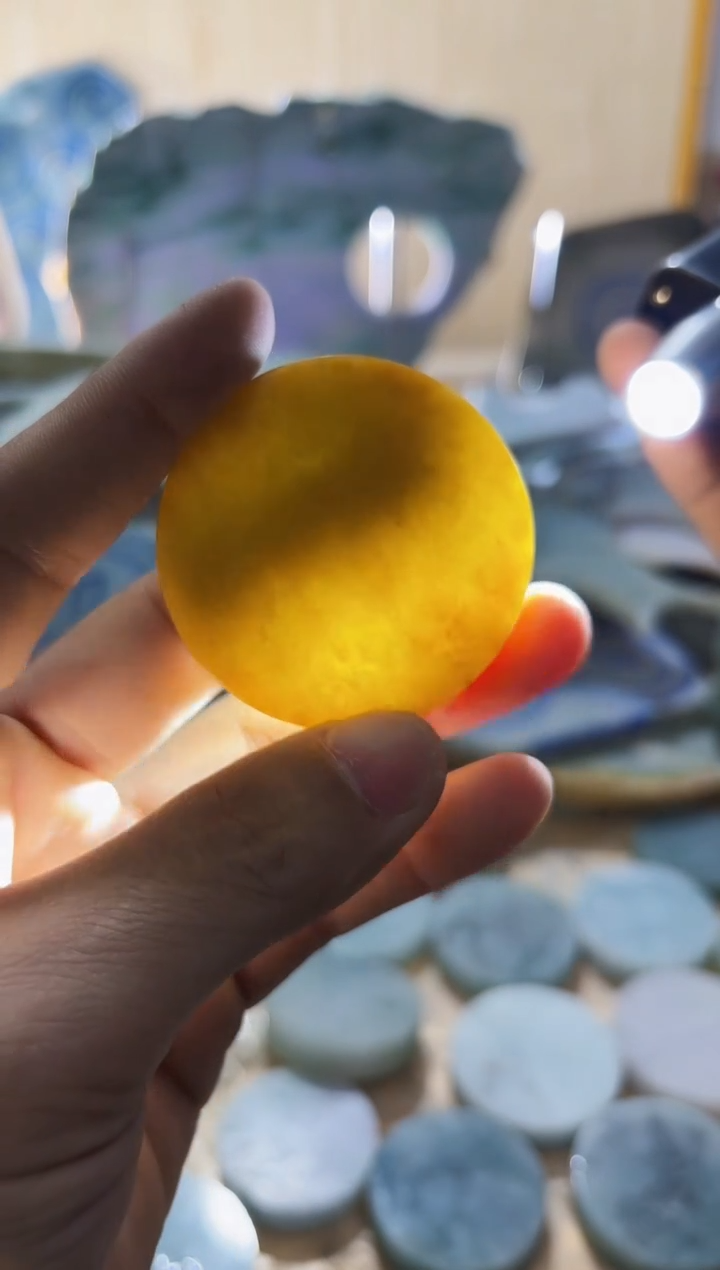 【闪购商品】翡翠颈饰未镶嵌A货闯文2497