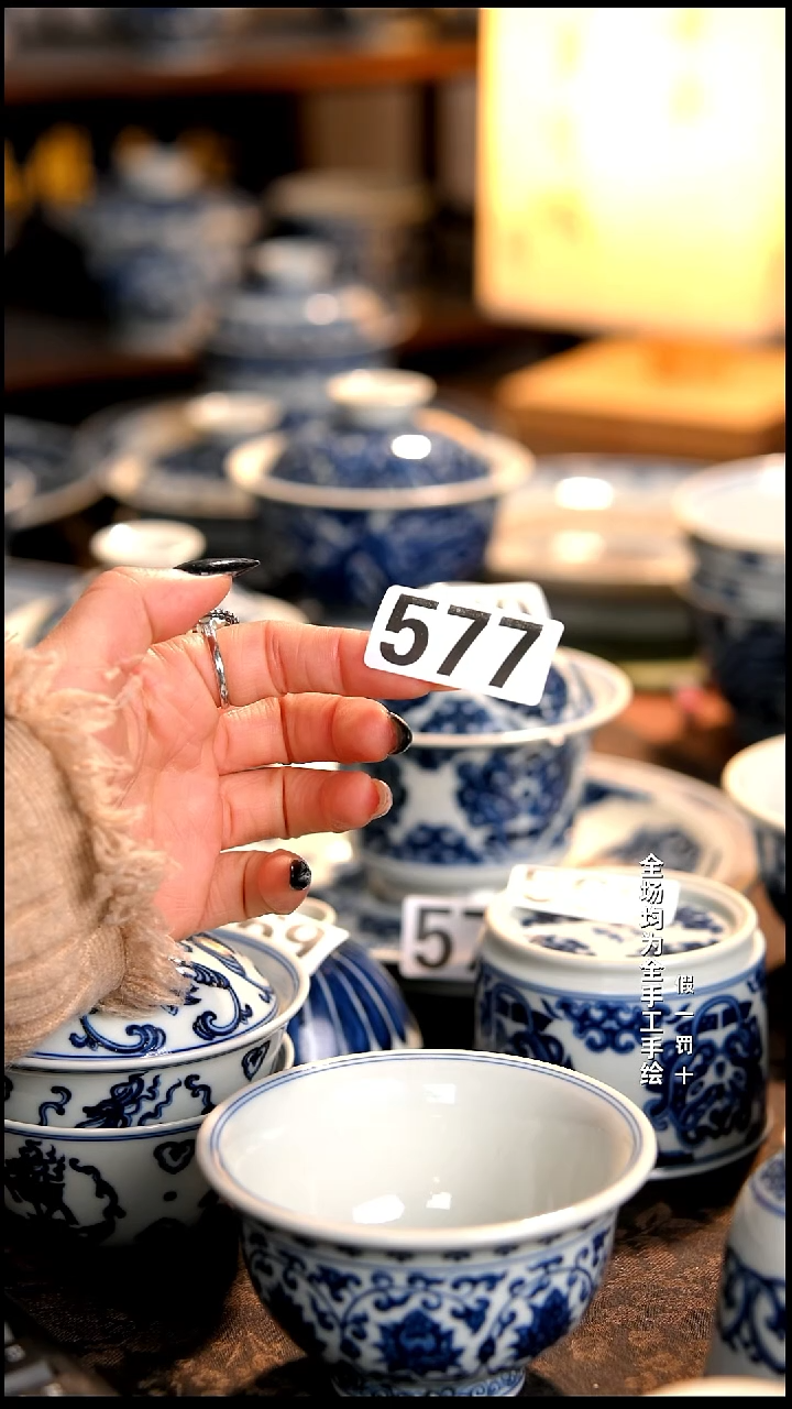 景德镇全手工手绘柴窑茶器福利