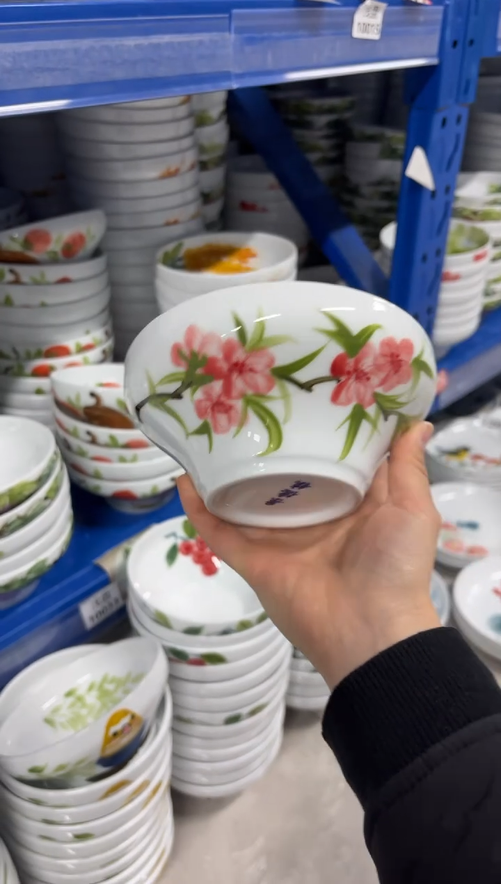 景德镇高温陶瓷食品级手绘釉中彩-葫芦碗